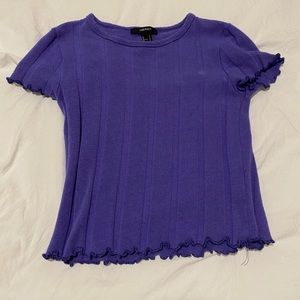 Purple crop top
